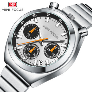 MINIFOCUS MINI FOCUS Mode Damen Uhren Top Marke Luxus Multifunktions Zifferblatt Edelstahl Armband Elegante Quarz Frauen Uhr Leuchtende