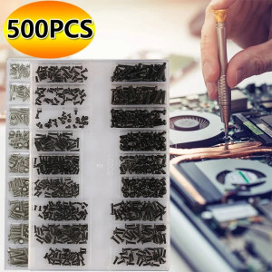 NONE 500 Stücke 18 Arten Mini Schraubenmuttern DIY Kit Laptop Computer Montieren Reparatur Schrauben Befestigungselemente Set Für Reparatur