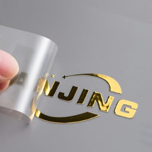 NONE 100PCS Custom Transfer 3D Aufkleber Shiny Gold Silber Transfer Aufkleber Marke Unternehmen Logo Hochzeit Personalisierte Transfer Aufkleber