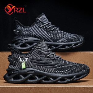 YRZL Männer Sport Laufschuhe Schwarz Jogging Schuhe Casual Turnschuhe Outdoor Atmungsaktive Mesh Frauen Licht Stoßdämpfung Turnschuhe Männer