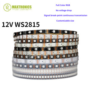 SAGE LU MEI 12V WS2815 LED-Streifenlichter WS2812B WS2813 Aktualisiert individuell adressierbares LED-Doppelsignal 30/60/144 LEDs/m