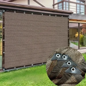 NONE Langlebiges braunes UV-Schutz-Überdachung für den Außenbereich, Sonnenschutznetz für Garten, Terrasse, Pflanzen, Sonnenschutz, Segel,