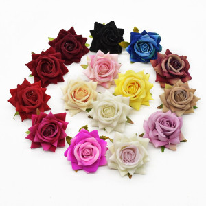TTCY 100 Stücke Hochwertige Seide Künstliche Blumen Rosen Heiße verkäufe Hochzeit Brautstrauß Diy geschenk hause garten bogen Festival Dekoration