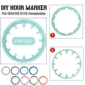 CAOWTAN Casioak DIY Uhr Skala Ring Index Für GA2100 2IN1 2110 Stunde Marker Zifferblatt Ring Refit Mod Änderung Zifferblatt Uhr Zubehör