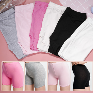NONE 4 stücke Mädchen Kurze Sicherheits Hosen Candy Farbe Modal Dance Leggings Kinder Unterwäsche Kinder Sommer Nette Shorts Unterhosen 3-12 jahre