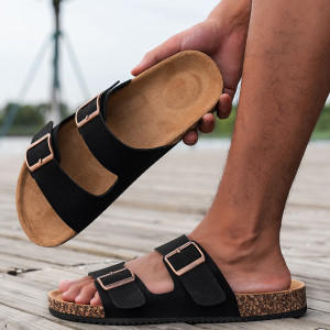 GENKCOAT Modische Herren-Hausschuhe für Herren und Damen, Zuhause, Outdoor, wasserdicht, rutschfest, Slip-On, vielseitige Romen-Sandalen, Schuhe,