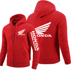 2023 Honda Logo Print Beliebte Jacke Frühling Und Herbst Mann Einfarbig Zipper Pullover Bequeme Warme Hoodies Mantel
