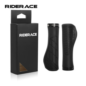 riderace Poignées de vélo en caoutchouc souple pour vtt, antichoc, antidérapant, couvercle de guidon, verrouillage sur les pièces ergonomiques du