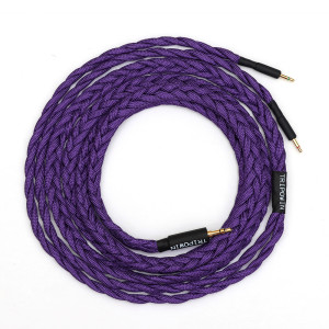 Tripowin GranVia 26AWG 36 Stränge x 4 Core Handgemachte Kopfhörer Ersatz Kabel für HD650 HD580 HD800 HIFIMAN ANANDA Lila