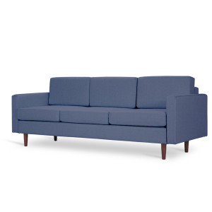 Klasyczna trzyosobowa kanapa SOFA LINEA 3 (Kolor: Niebieski)