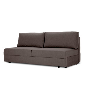 Klasyczna dwuosobowa kanapa rozkładana SOFA HEVEN BB z funkcją spania i pojemnikiem na pościel (Kolor: Brązowy)