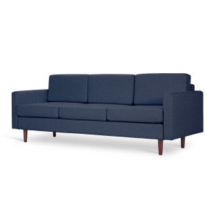 Klasyczna trzyosobowa kanapa SOFA LINEA 3 (Kolor: Granatowy)