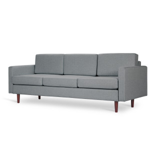 Klasyczna trzyosobowa kanapa SOFA LINEA 3 (Kolor: Stalowy)