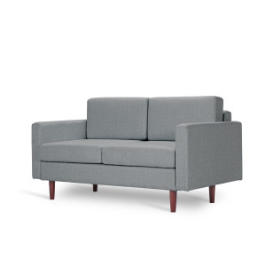 Klasyczna dwuosobowa kanapa SOFA LINEA 2 (Kolor: Stalowy)