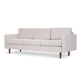 Klasyczna trzyosobowa kanapa SOFA LINEA 3 (Kolor: Złamana biel)