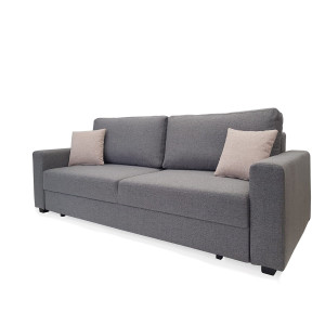 Klasyczna trzyosobowa kanapa rozkładana SOFA NEVE z funkcją spania i pojemnikiem na pościel