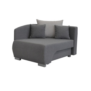 Kanapa SOFA RUBI z funkcją spania i pojemnikiem na pościel (Kolor: Rubi 04 - szary)