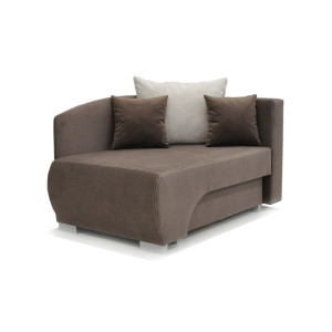 Kanapa SOFA RUBI z funkcją spania i pojemnikiem na pościel (Kolor: Rubi 11 - cappucino)