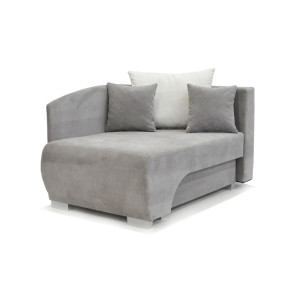 Kanapa SOFA RUBI z funkcją spania i pojemnikiem na pościel (Kolor: Rubi 22 - szary)
