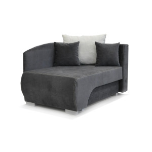 Kanapa SOFA RUBI z funkcją spania i pojemnikiem na pościel (Kolor: Rubi 23 - antracyt)