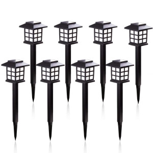 2/4/6/8 sztuk Led Solar oświetlenie ścieżki wodoodporna zewnętrzna lampa solarna