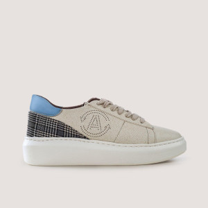 Jabłkowe sneakersy JANE – niebieskie