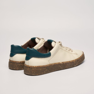JACOB plant-based sneakers – beige + green