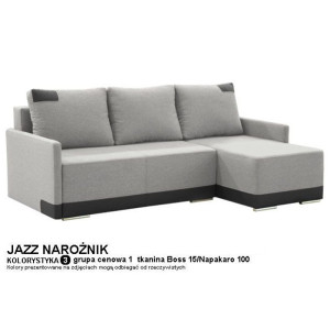 Narożnik JAZZ kolorystyka 3 - boss 15/napa karo 100
