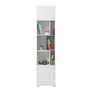 Regał SIGMA SI6L/P Biały lux + Beton