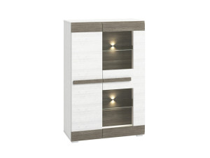 Witryna BLANCO 05 Sosna śnieżna + MDF new grey