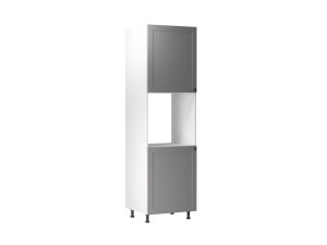 LINEA - szafka dolna zabudowa piekarnika D60P - lewa Biały/MDF Grey