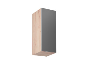 LANGEN - szafka górna G30 - lewa Dąb artisan + Grey Brak (system push to open)