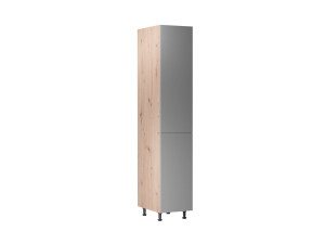 LANGEN - szafka dolna słupek D40SP - lewa Dąb artisan + Beige Czarny