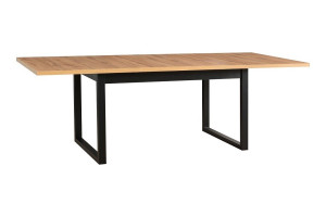 Stół rozkładany IKON 3 L Sonoma (laminat) Czarny