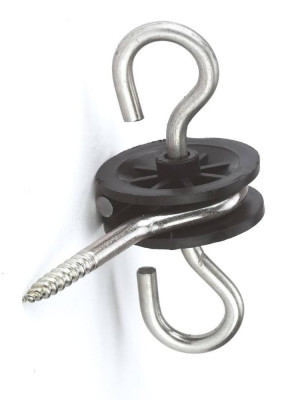 Izolator bramowy z wkrętem do drewna 6mm