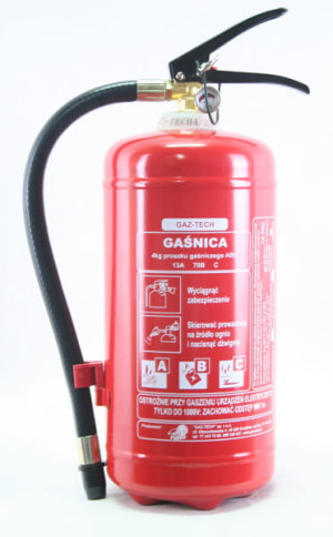 Gaśnica proszkowa 4 kg ABC GAZ-TECH