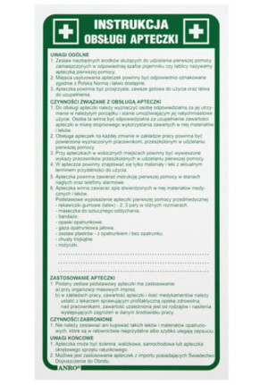 Znak Instrukcja Obsługi Apteczki Z-IB10-P-110x220