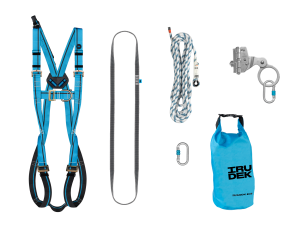 Irudek ULIA PRO 30 m – kompletny zestaw z uprzężą Light 3 i Ergostop 2 Kit