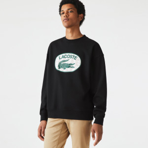 Men's loose fit branded monogram print
sweatshirt