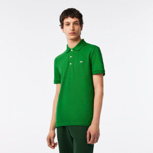 Men's slim fit polo shirt in stretch petit
piqué