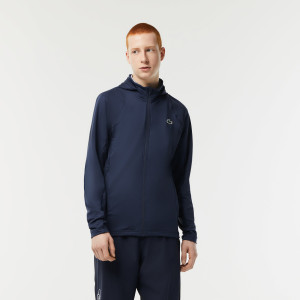 Men’s sport zipped high-neck hooded
sweatshirt