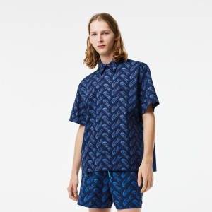 Men’s short sleeve vintage print shirt