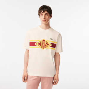 Men’s round neck loose fit printed t-shirt