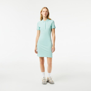 Women's stretch cotton piqué polo dress