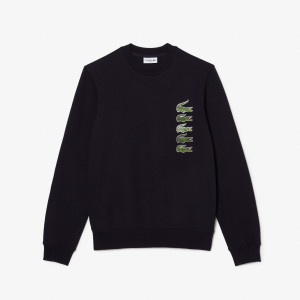 Classic fit croc print sweatshirt