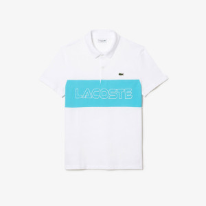 Regular fit stretch piqué colourblock polo
shirt