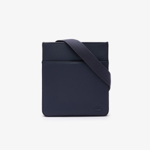 Men's classic piqué effect slimline satchel