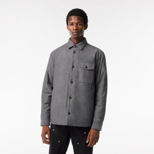 Quilted large croc overshirt