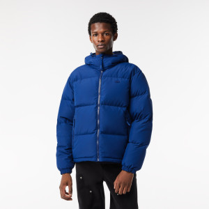 Men's quilted water-repellent short jacket