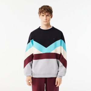 Loose fit double sided colourblock
sweatshirt